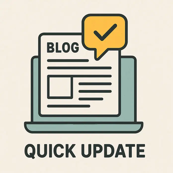 Quick Progress Update